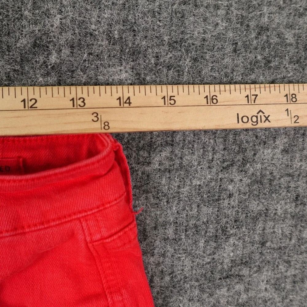 Judy Blue Shorts‎ Womens Large Red Bermuda Tummy Control Garment Dyed JB150279